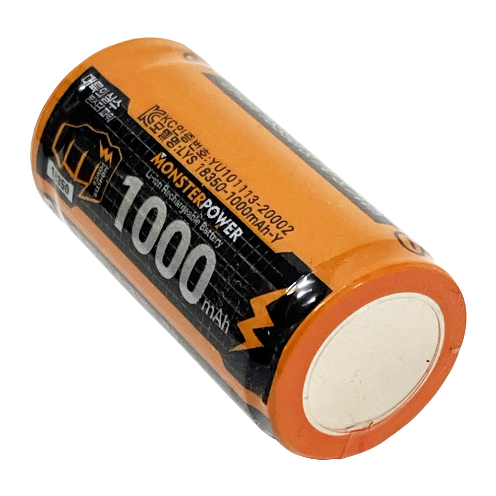 18350 배터리 1000mAh 보호회로 리튬이온 충전 충전지 3.7v 건전지 이미지 8