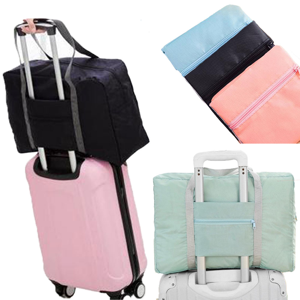 접는 보스턴백 캐리어위가방 캐리어용 폴딩백 여행용 기내수화물가방