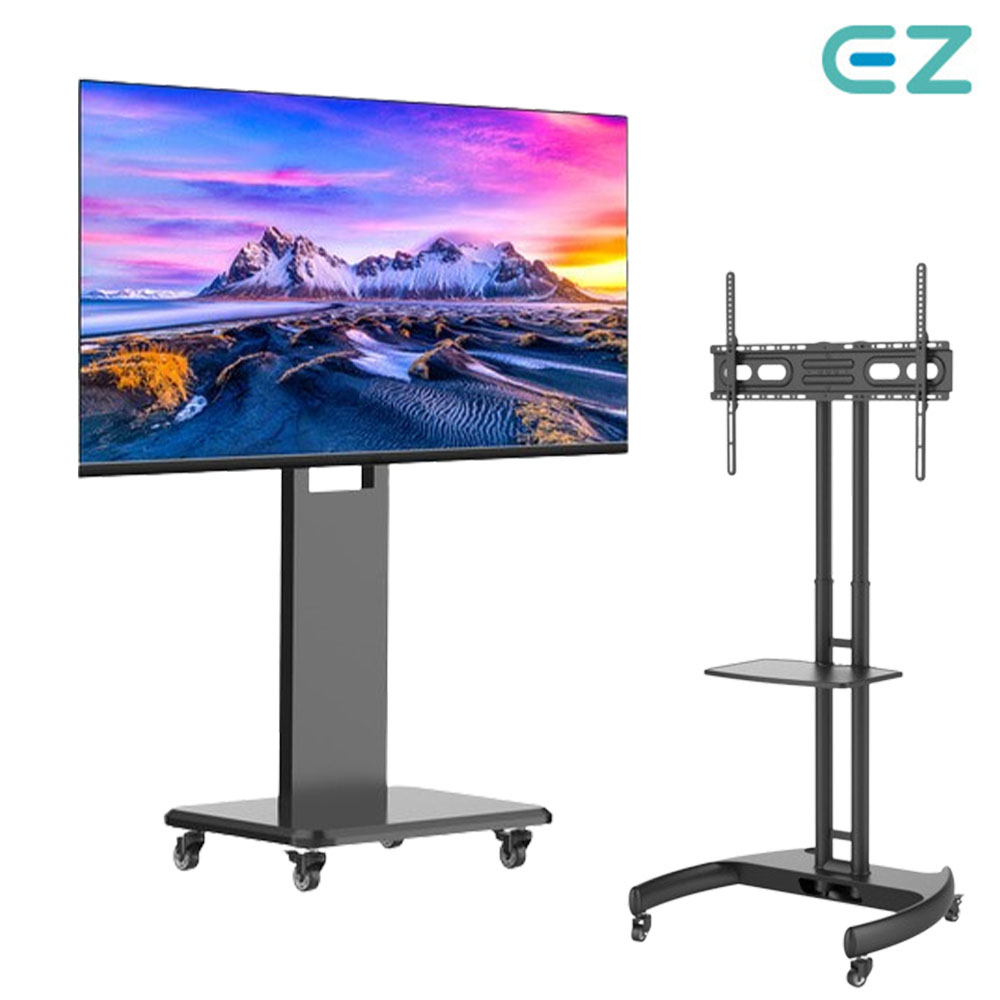 EZ 이동형 TV 스탠드 거치대 높이조절 삼성 LG TV 호환 70/90인치까지 제품 이미지