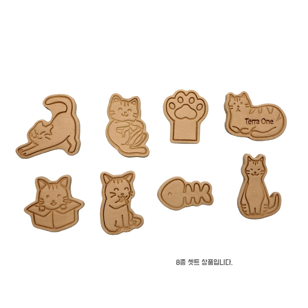 테라원 내열토 토분 화분 데코 장식 고양이 8종셋트 - 상세 이미지 4