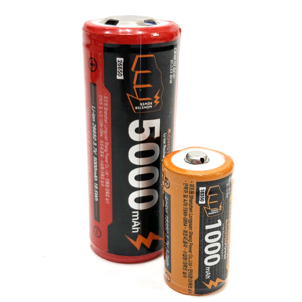 18350 배터리 1000mAh 보호회로 리튬이온 충전 충전지 3.7v 건전지 이미지 6
