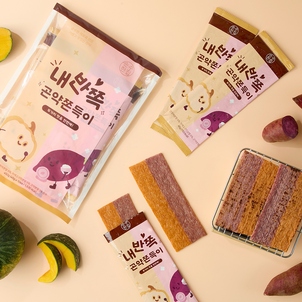 호박자색고구마 내반쪽 곤약쫀드기 10개입