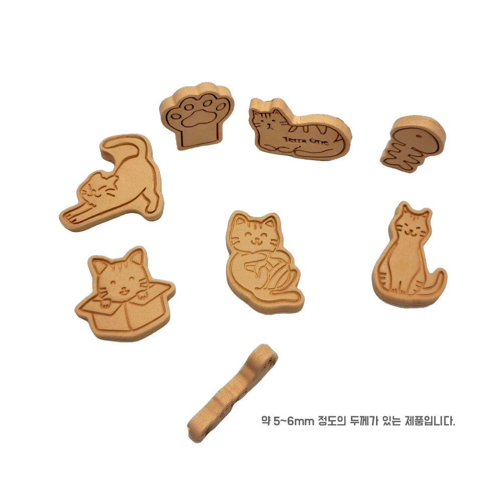 테라원 내열토 토분 화분 데코 장식 고양이 8종셋트 - 상세 이미지 5