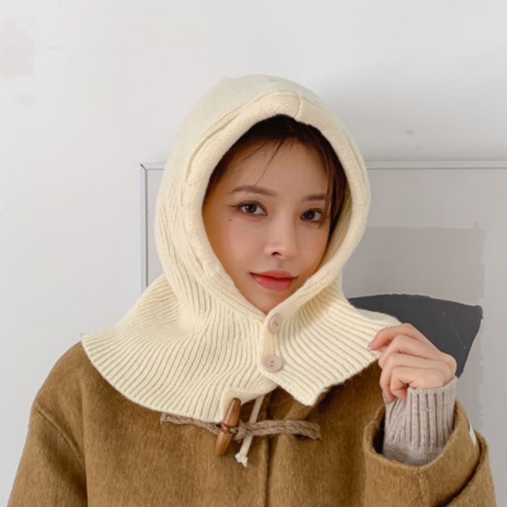 2+1 니트바라클라바 빅사이즈바라클라바 겨울넥워머 후드넥워머 여성 남자 오버핏 바나클라바 이미지 6
