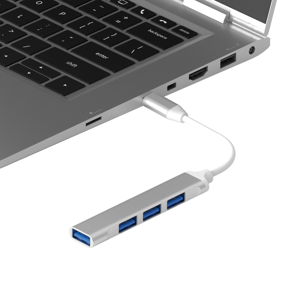 이어맥 화이트플래닛 C타입 USB 허브 4포트 확장 고속 전송 OTG 지원 - 상세 이미지 2