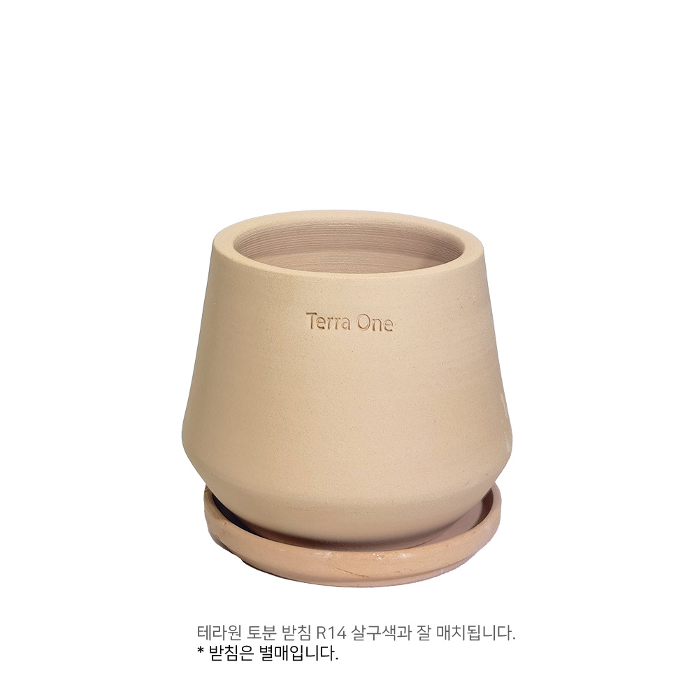 테라원 내열토 수제 토분 BK03 엣지사일로 12x13cm 이미지 6