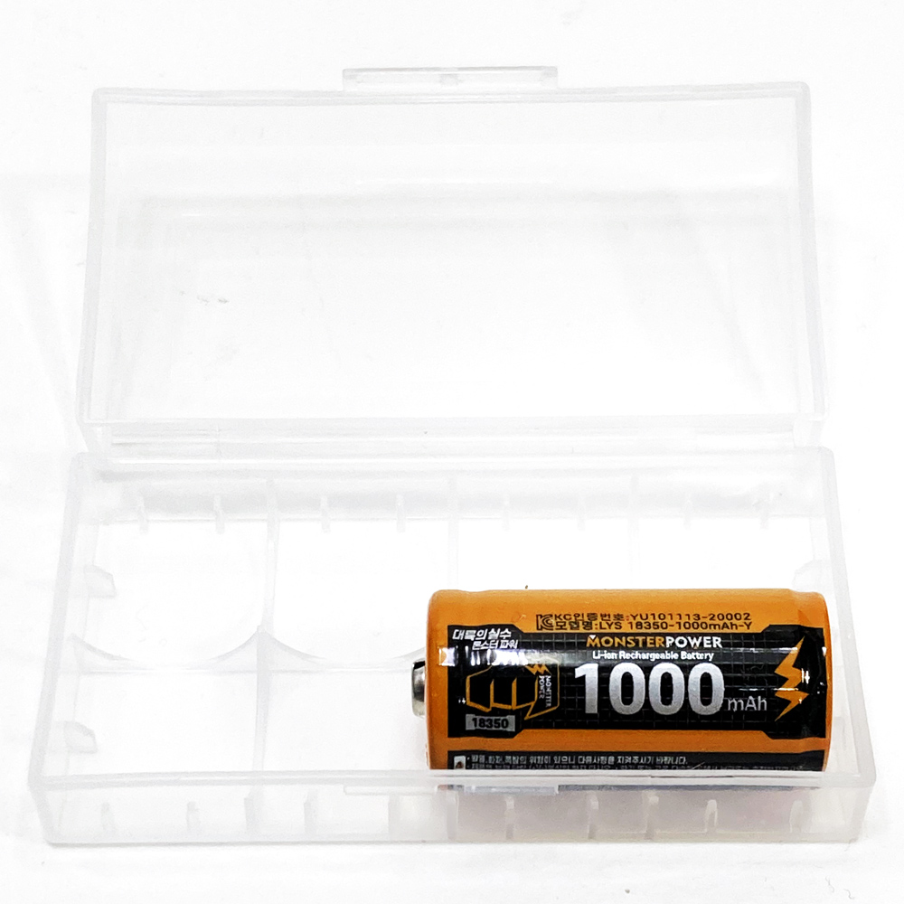 18350 배터리 1000mAh 보호회로 리튬이온 충전 충전지 3.7v 건전지 - 상세 이미지 4