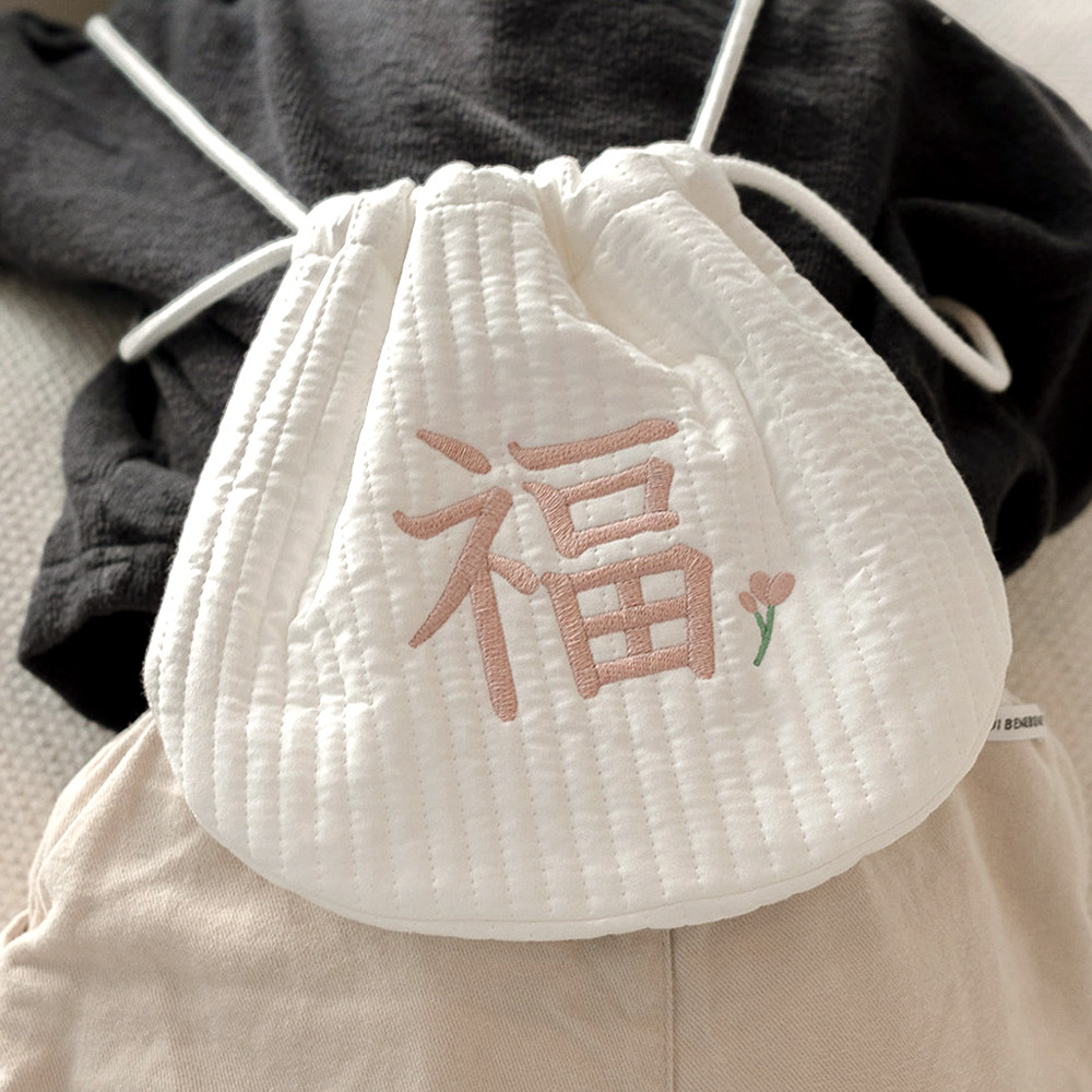 아기 복주머니 용돈가방 자수 복주머니 아기 용돈주머니