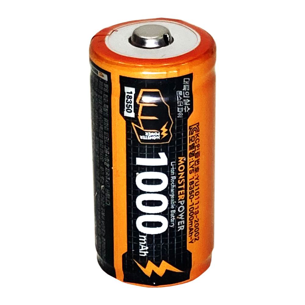 18350 배터리 1000mAh 보호회로 리튬이온 충전 충전지 3.7v 건전지 이미지 7