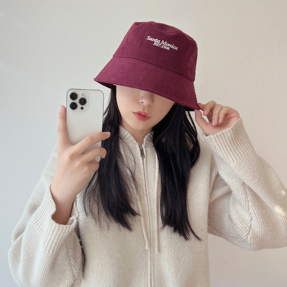 면 피치 SANTAMONICA 버킷햇 벙거지 - 상세 이미지 2