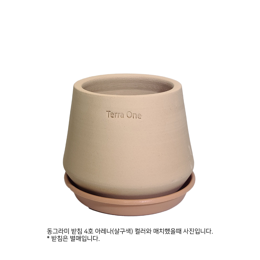 테라원 내열토 수제 토분 BK03 엣지사일로 12x13cm 이미지 7