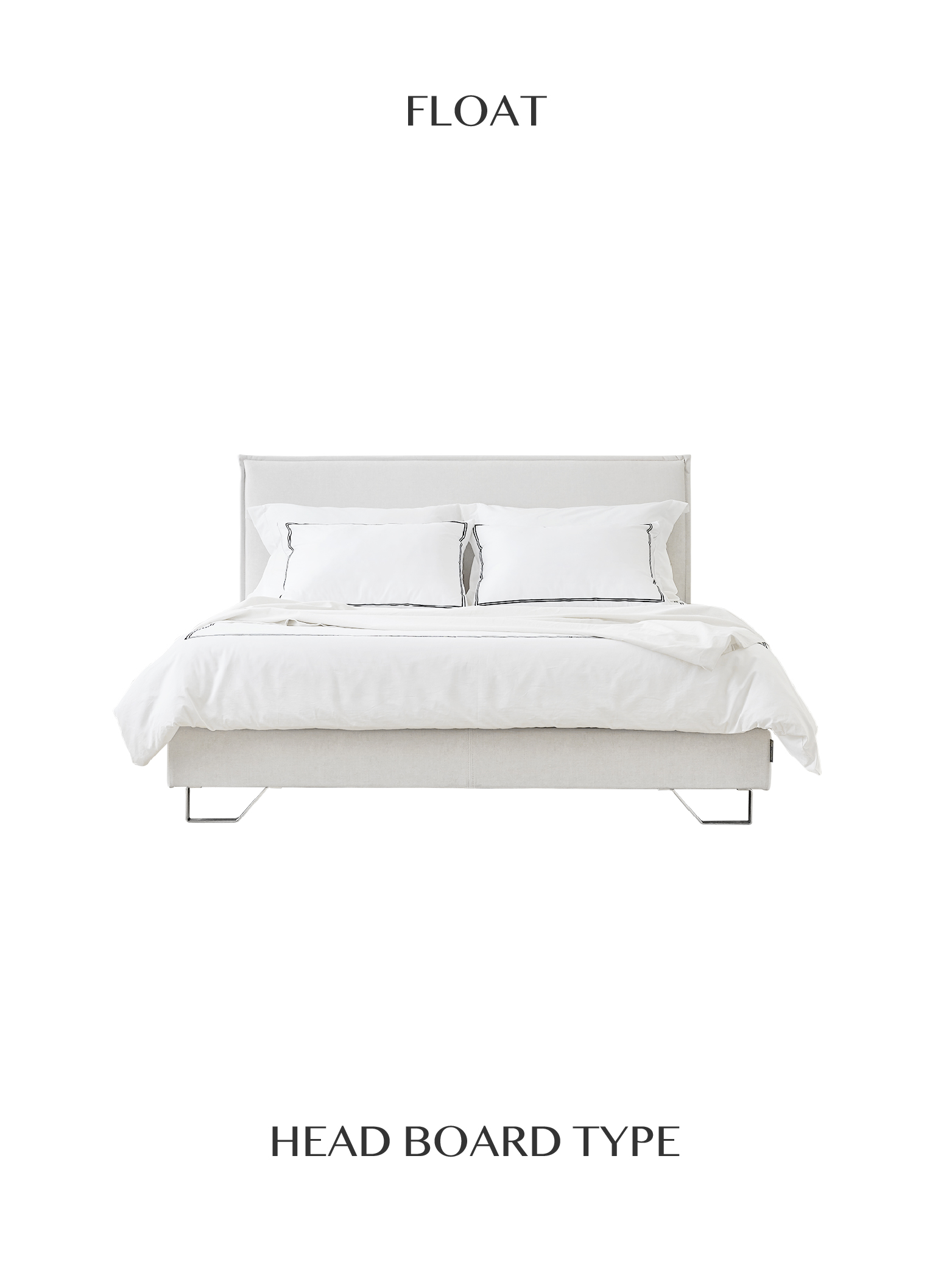 [플로트] 헤드보드-패브릭 (Q)150cm - 상품 이미지