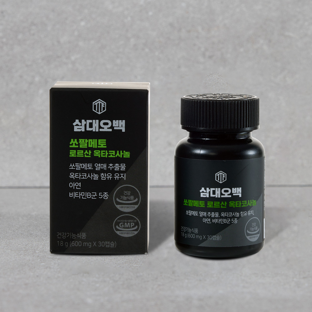 삼대오백 쏘팔메토 로르산 옥타코사놀 600mgx30캡슐 전립선 영양제 - 상세 이미지 3