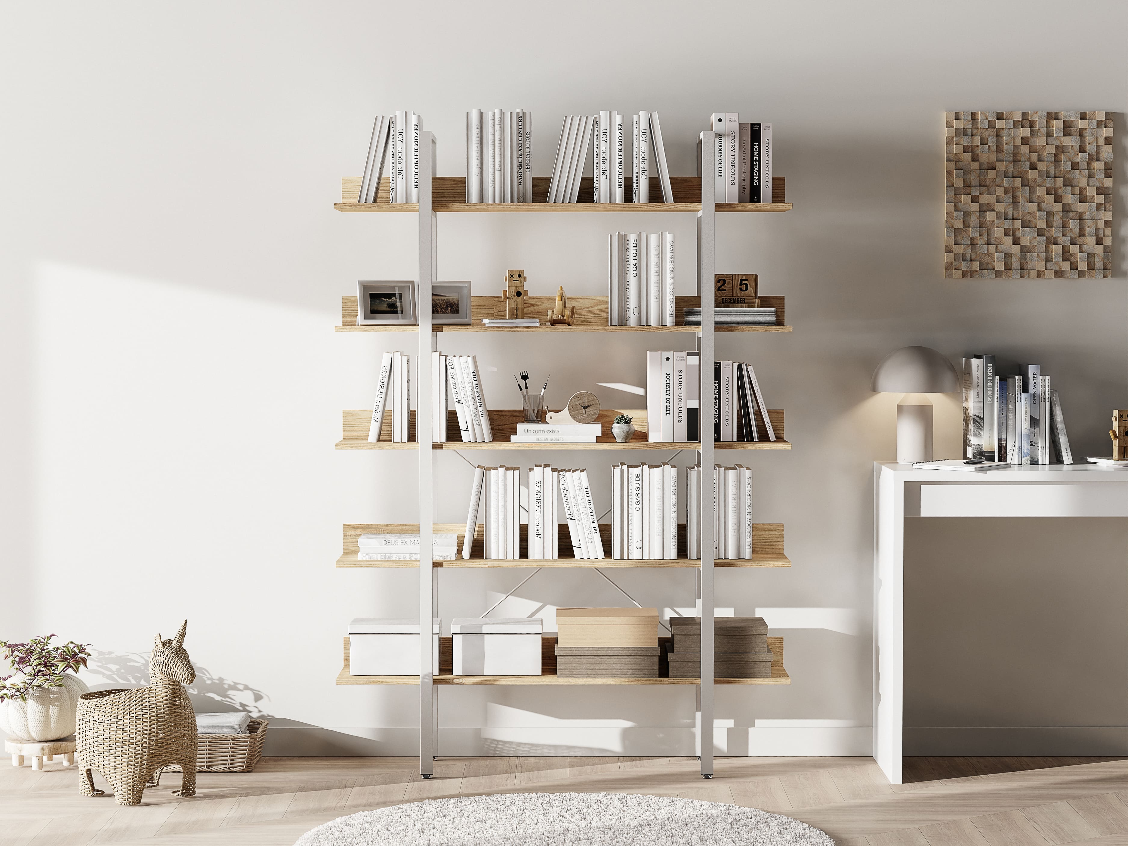 위스키 진열장 거실 장식장 양주 인테리어 장식장 위스키장 5단