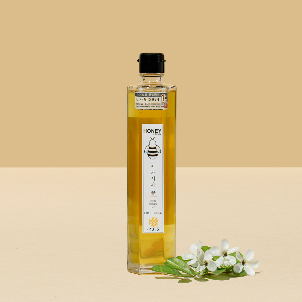 HONEY in flower 꽃꿀 500g 단품 아카시아꿀