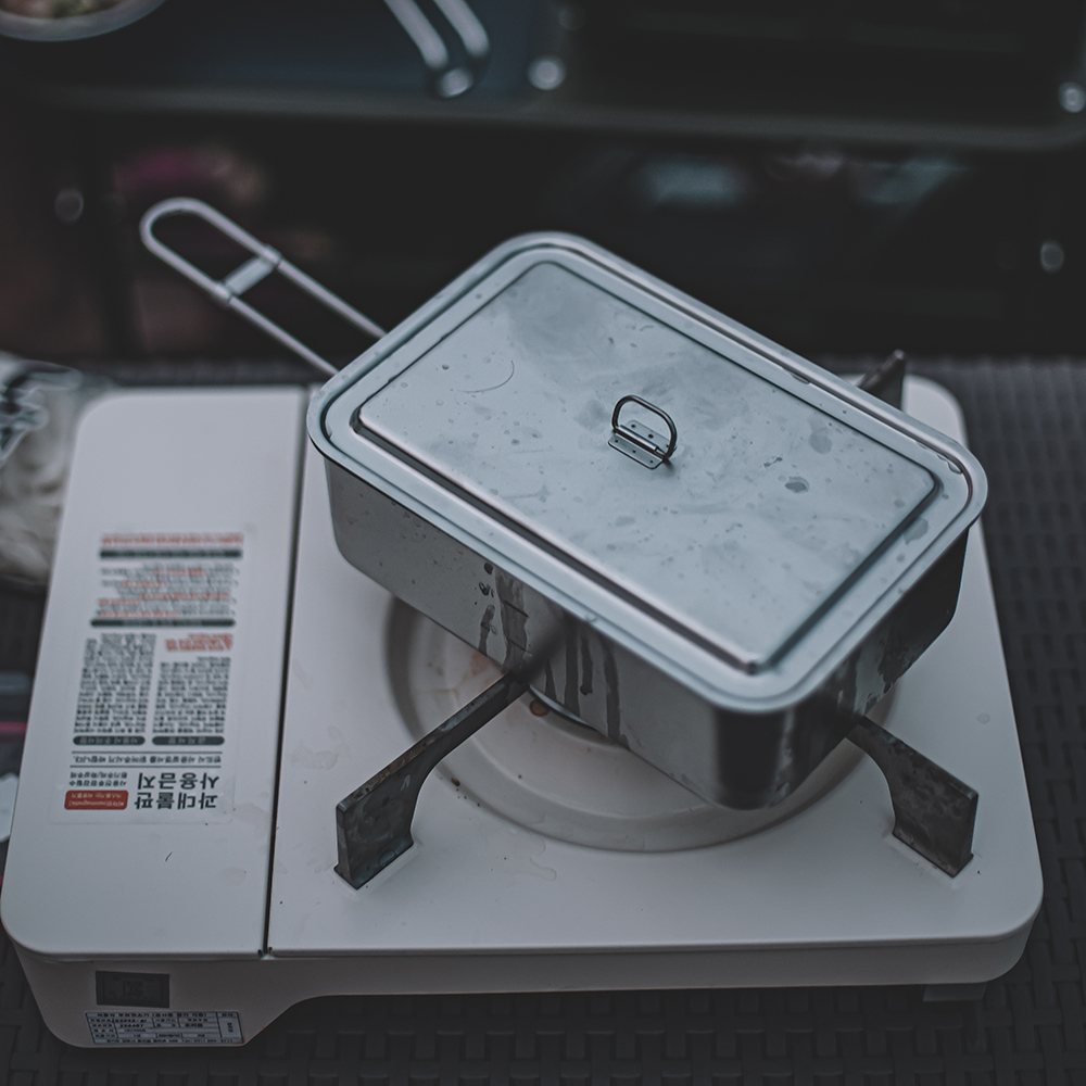 키녹스 반합 캠핑 군용 백패킹 라면 스텐 사각