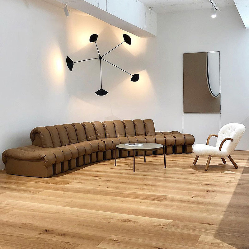 DS-600 논스톱 라운지 소파 등받이가 없는 단일 모듈