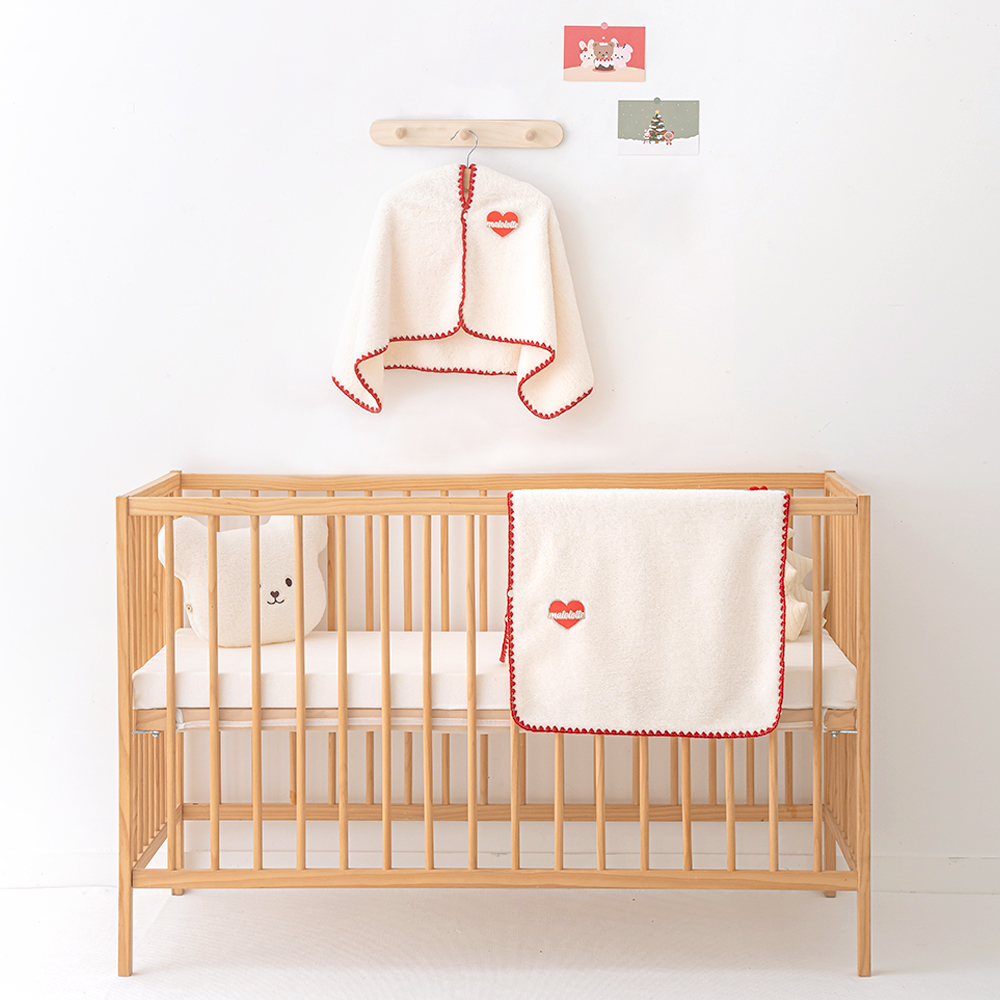 보들 아기 망토 극세사 블랭킷 와펜 아기띠워머 후드 담요 겨울옷