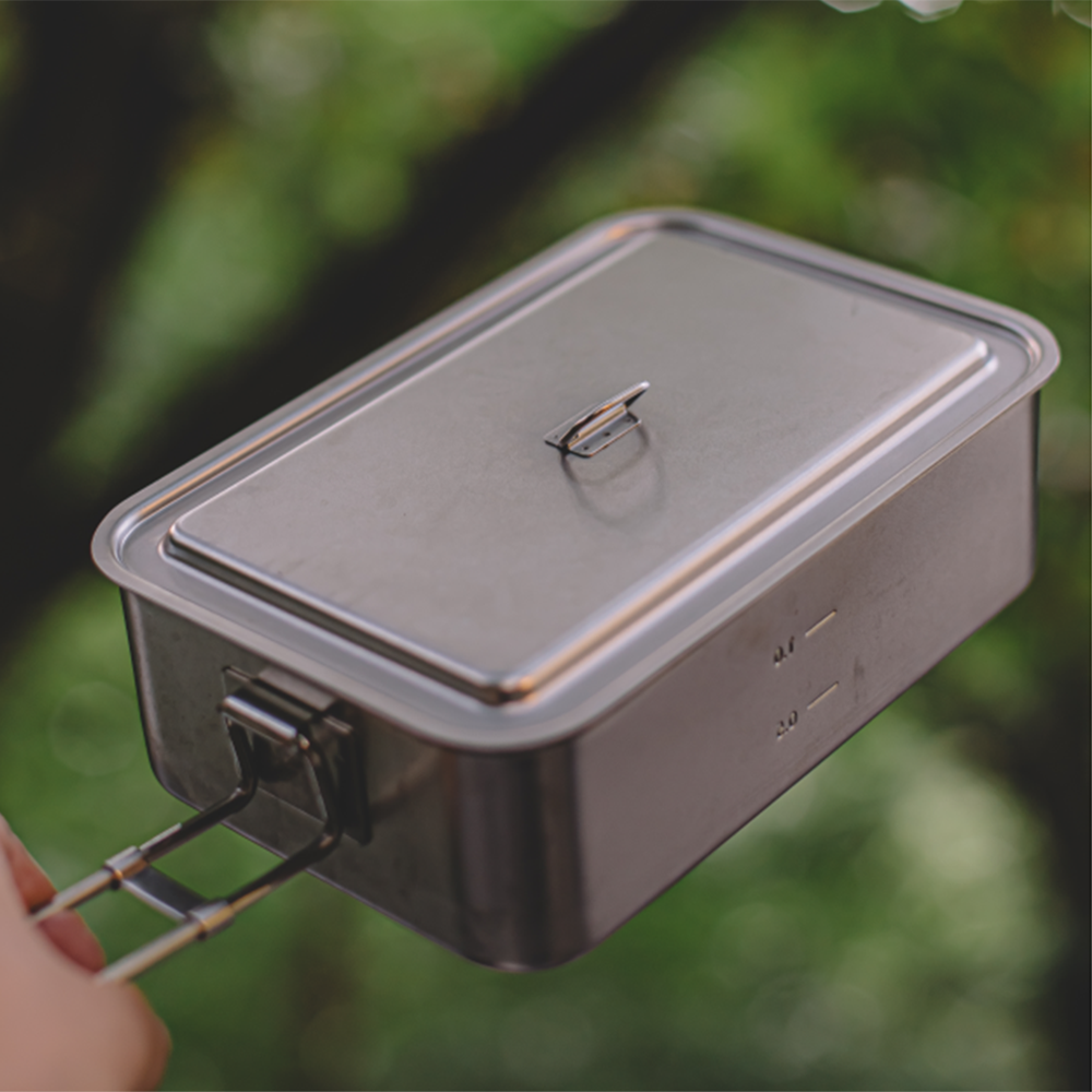 키녹스 반합 캠핑 군용 백패킹 라면 스텐 사각