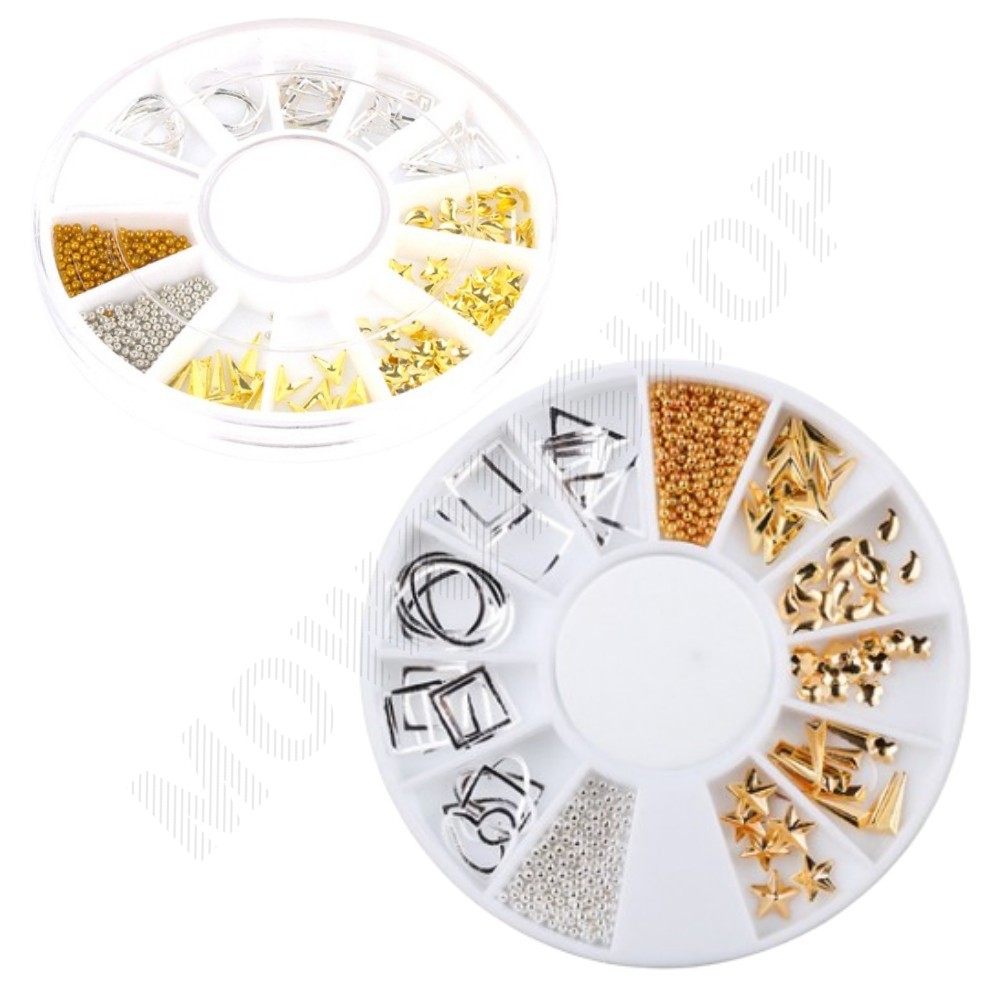 네일아트큐빅 풀스톤 평스톤 네일 스팽글 큐빅 혼합 - 상품 이미지