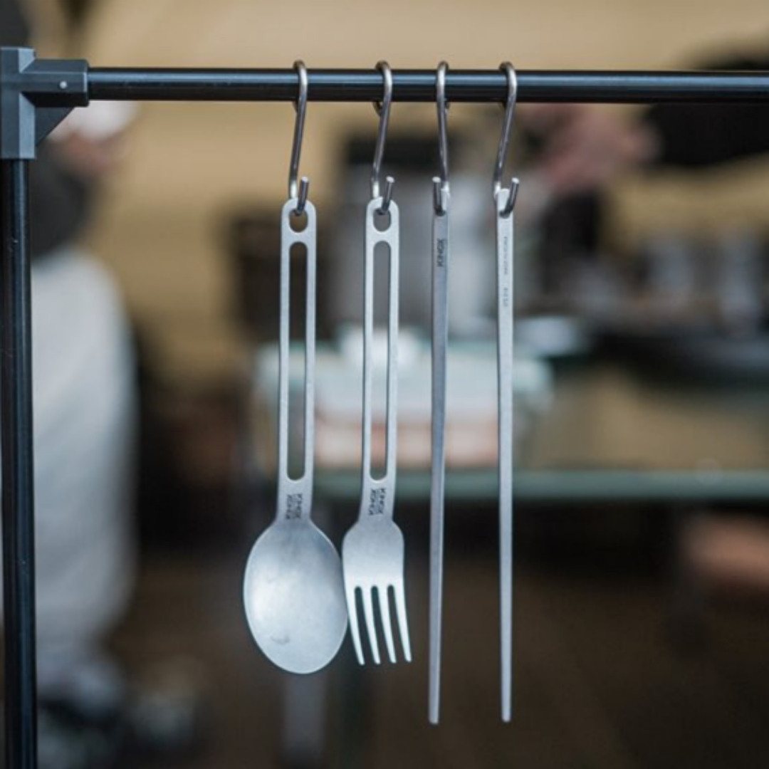 키녹스 캠핑 커트러리 3종 세트 수저 포크 젓가락 STS316