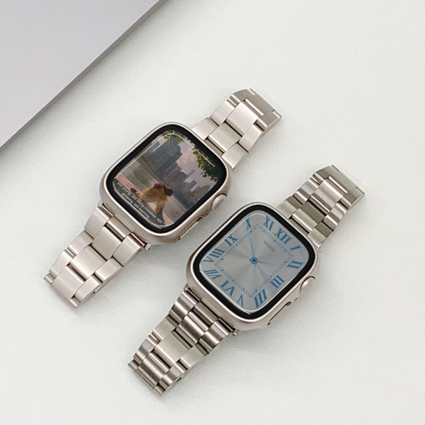 우먼스9999 애플워치 11 스트랩 이지핏 메탈 10 9 8 7 6 SE2 SE3 호환 밴드 시계줄 판매처 상세 정보 이미지 3