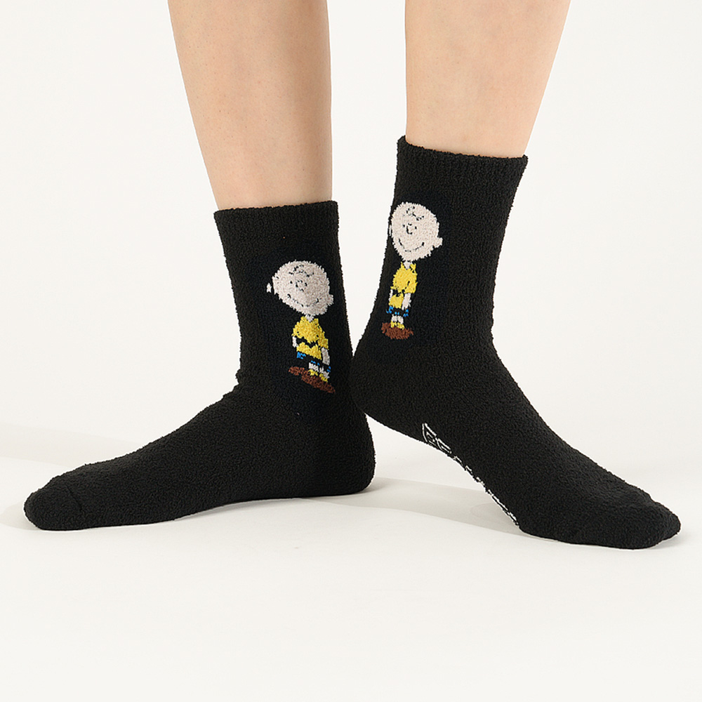 삭피엔스 피너츠 스누피 포근 캐릭터 수면양말