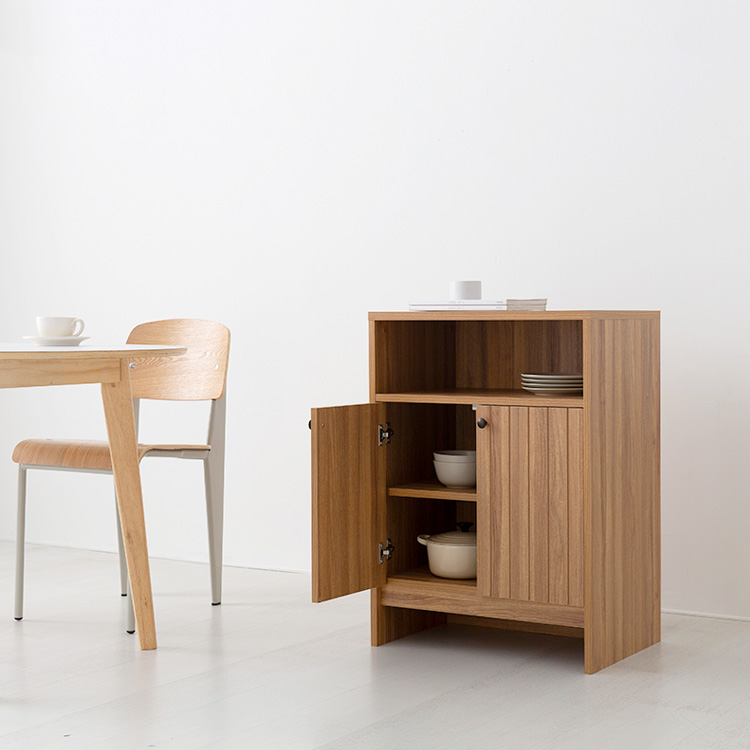 CAMIU 2문 수납장 TFM8060C 600x400x820mm, 2단, 캄포어베니어 2014.8098 - 상세 이미지 2