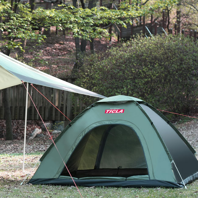 빈슨메시프 티클라 원터치 오토 베이직 4인용 텐트 캠핑 팝업 경량 백패킹 낚시 캠핑텐트