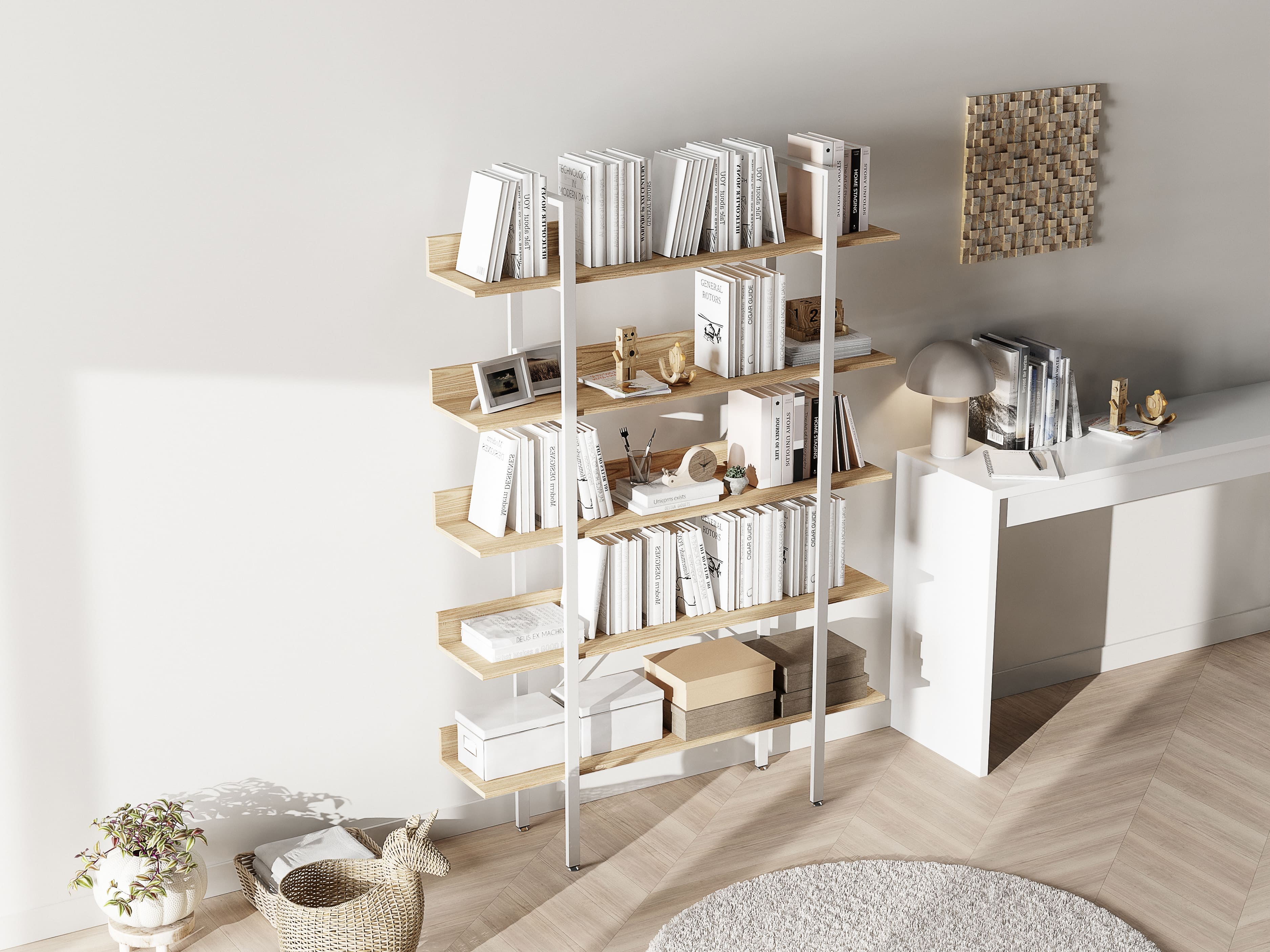 위스키 진열장 거실 장식장 양주 인테리어 장식장 위스키장 5단