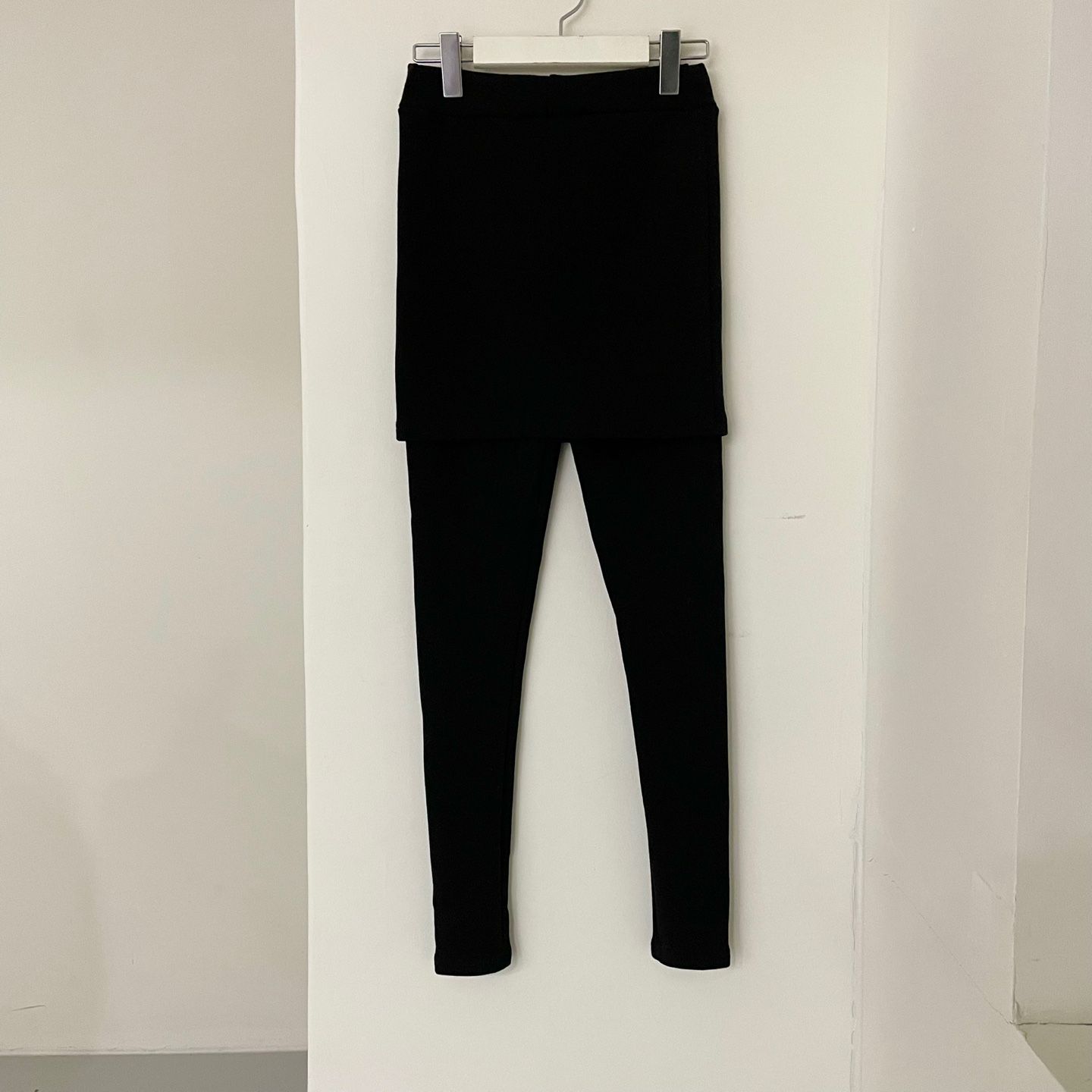 [무배] 여자 겨울 기모 기본 무지 3부 치마레깅스 3colors 상세 이미지 35