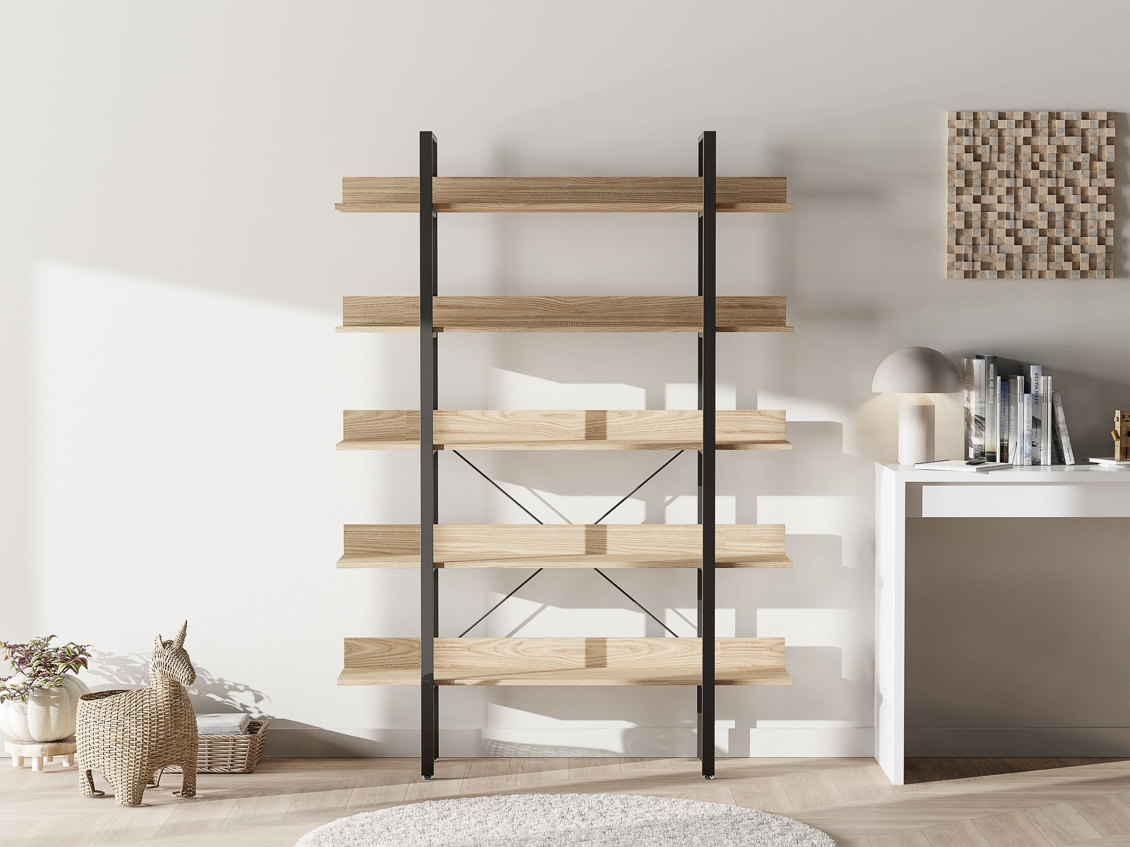 위스키 진열장 거실 장식장 양주 인테리어 장식장 위스키장 5단