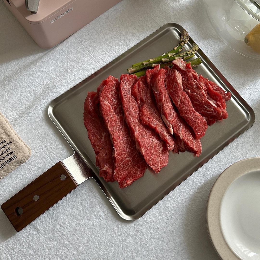 키녹스 스텐 도마 캠핑 커팅보드 플레이팅 향균 국산 STS304