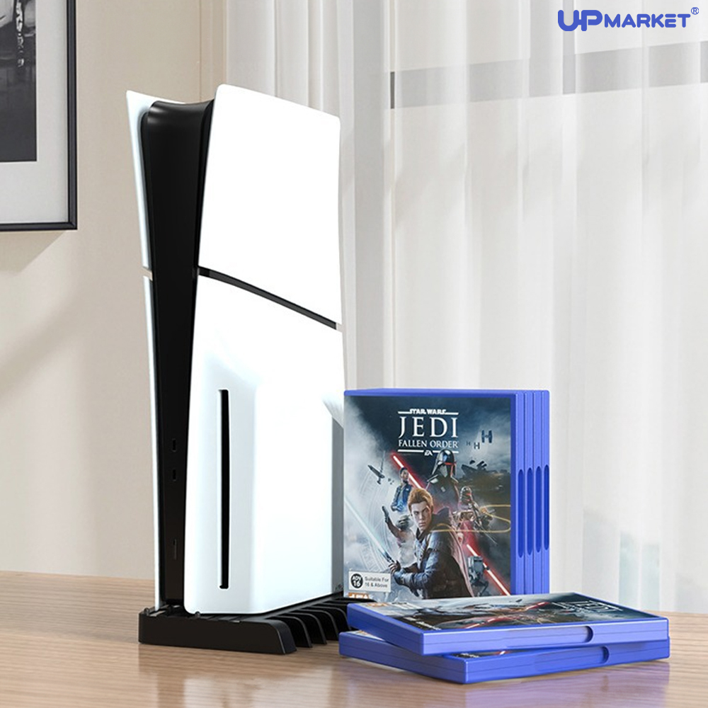 PS5 프로 슬림 수직 스탠드 게임CD 거치대 받침대 - 상세 이미지 2