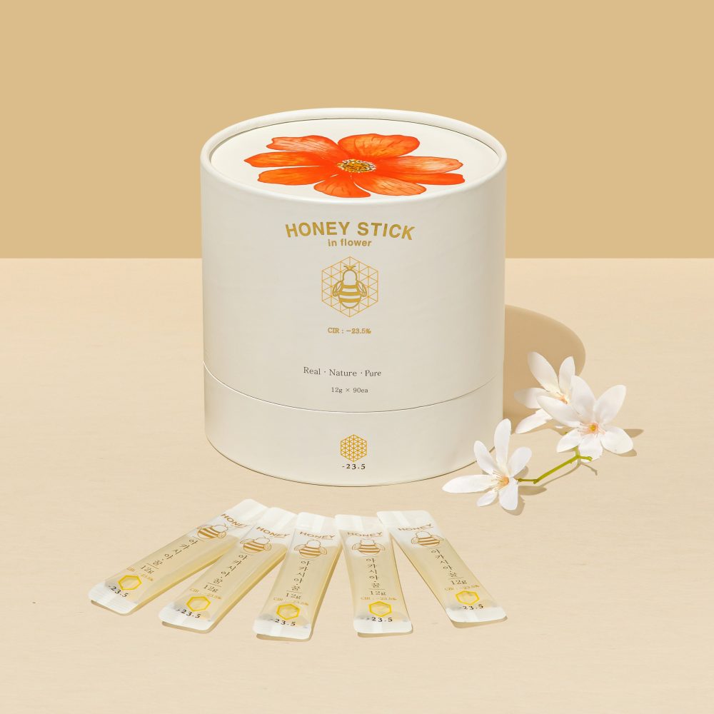 -23.5 꿀스틱 국산 아카시아 벌꿀 휴대용 허니스틱 12g 90개입 답례품 선물
