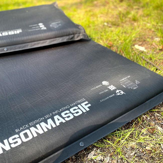 빈슨메시프 프리미엄 자충매트 캠핑 차박 피크닉 휴대용 에어 캠핑매트 더블, 8cm, 블랙