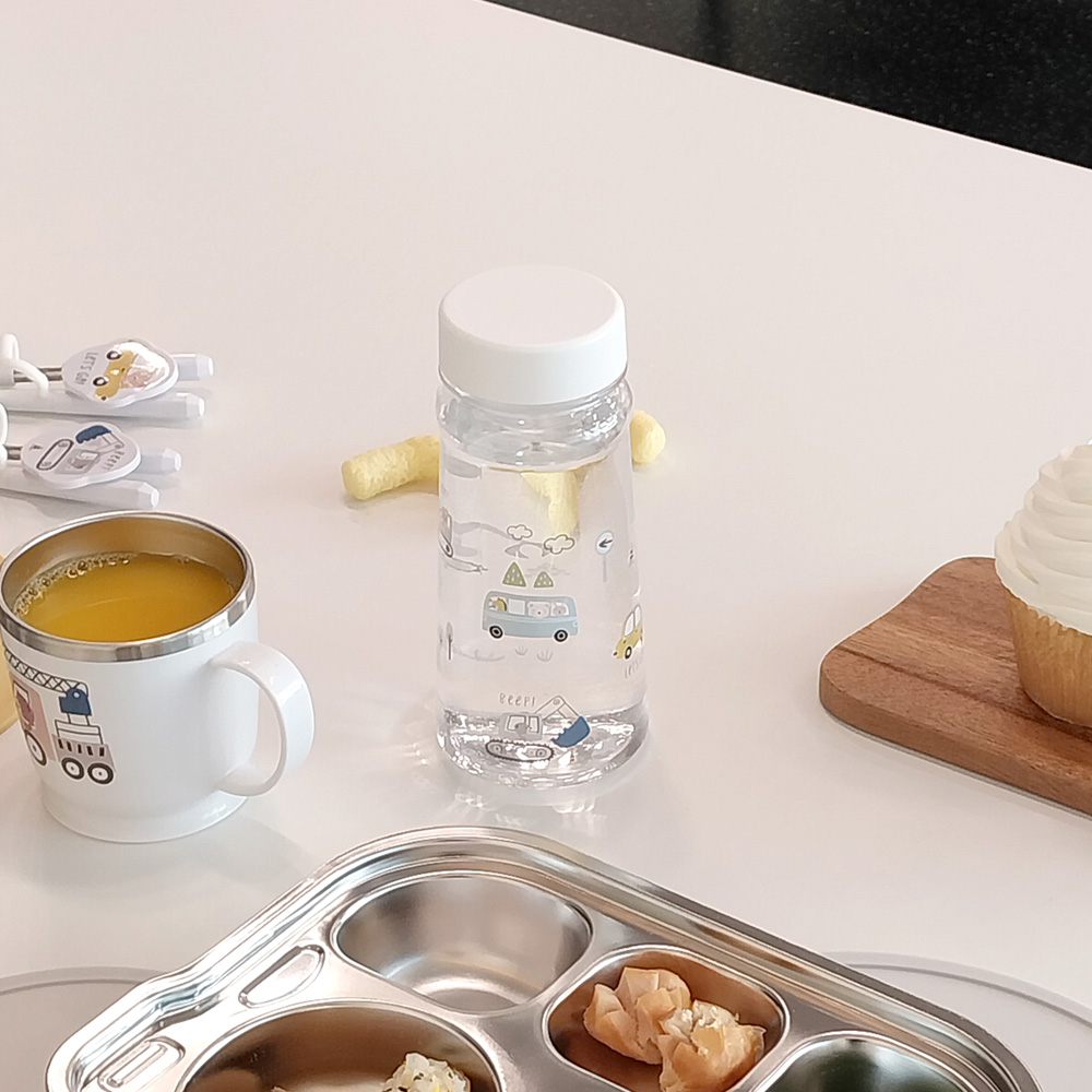 키즈 부릉 트라이탄 물병 450ml 아동 어린이집 유아 물통 텀블러 소풍 자동차 캐릭터 - 상세 이미지 2