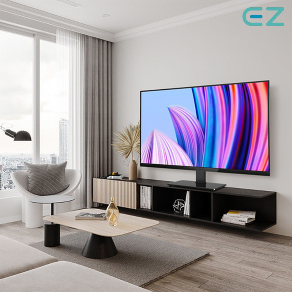 EZ 대형 TV 스탠드 받침대 테이블 거치대 삼성 LG TV 호환 86인치까지