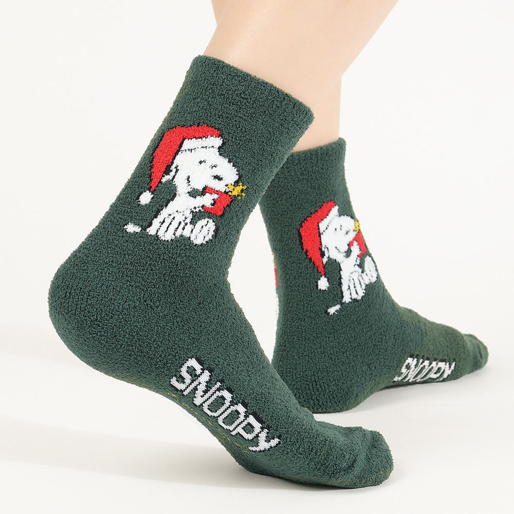 삭피엔스 피너츠 스누피 포근 캐릭터 수면양말