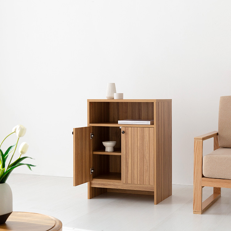 CAMIU 2문 수납장 TFM8060C 600x400x820mm, 2단, 캄포어베니어 2014.8098 이미지 7