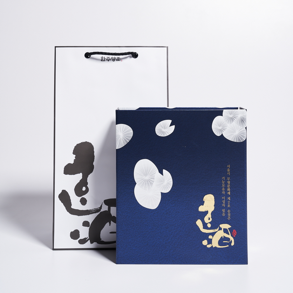 한주 명작세트 45도 500ml 결정유 전통 소주 한주양조(선물 잔,케이스,쇼핑백) - 상세 이미지 5