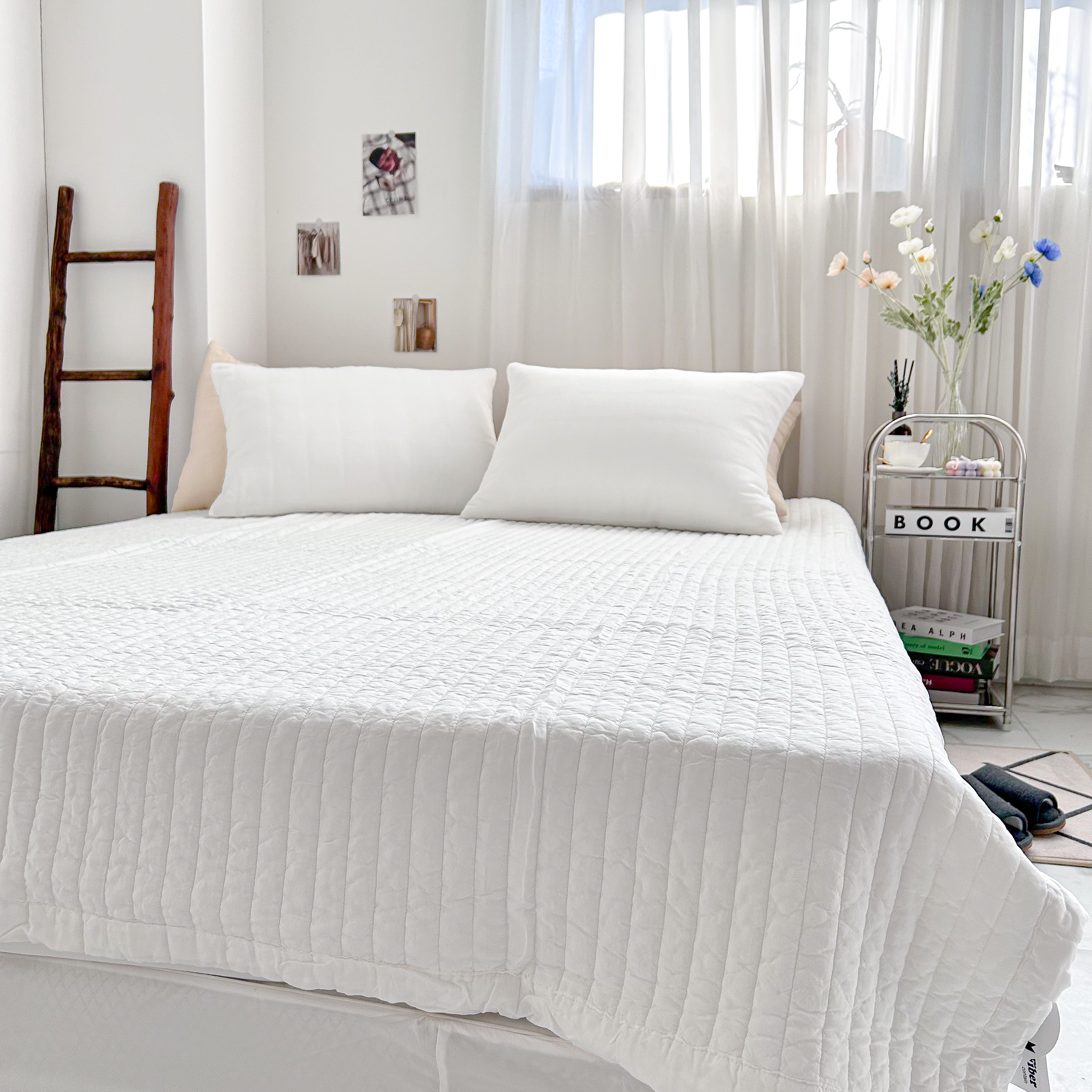 침대패드고정밴드 더블 퀸 라지킹패드 모달100 순면패드