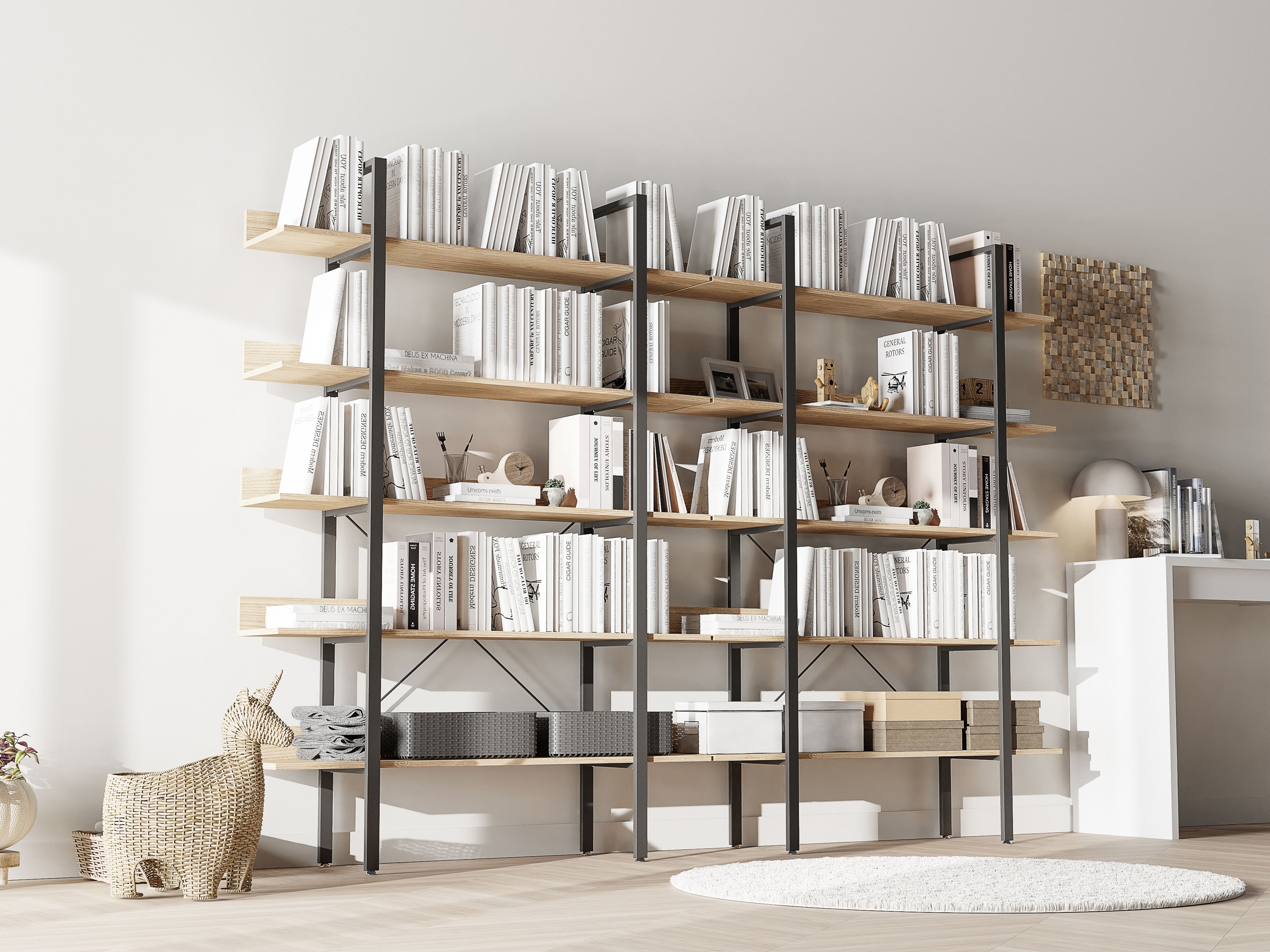 위스키 진열장 거실 장식장 양주 인테리어 장식장 위스키장 5단