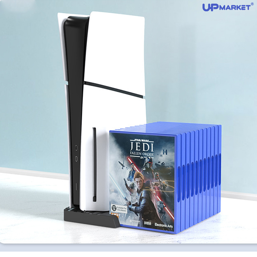 PS5 프로 슬림 수직 스탠드 게임CD 거치대 받침대 - 상세 이미지 3