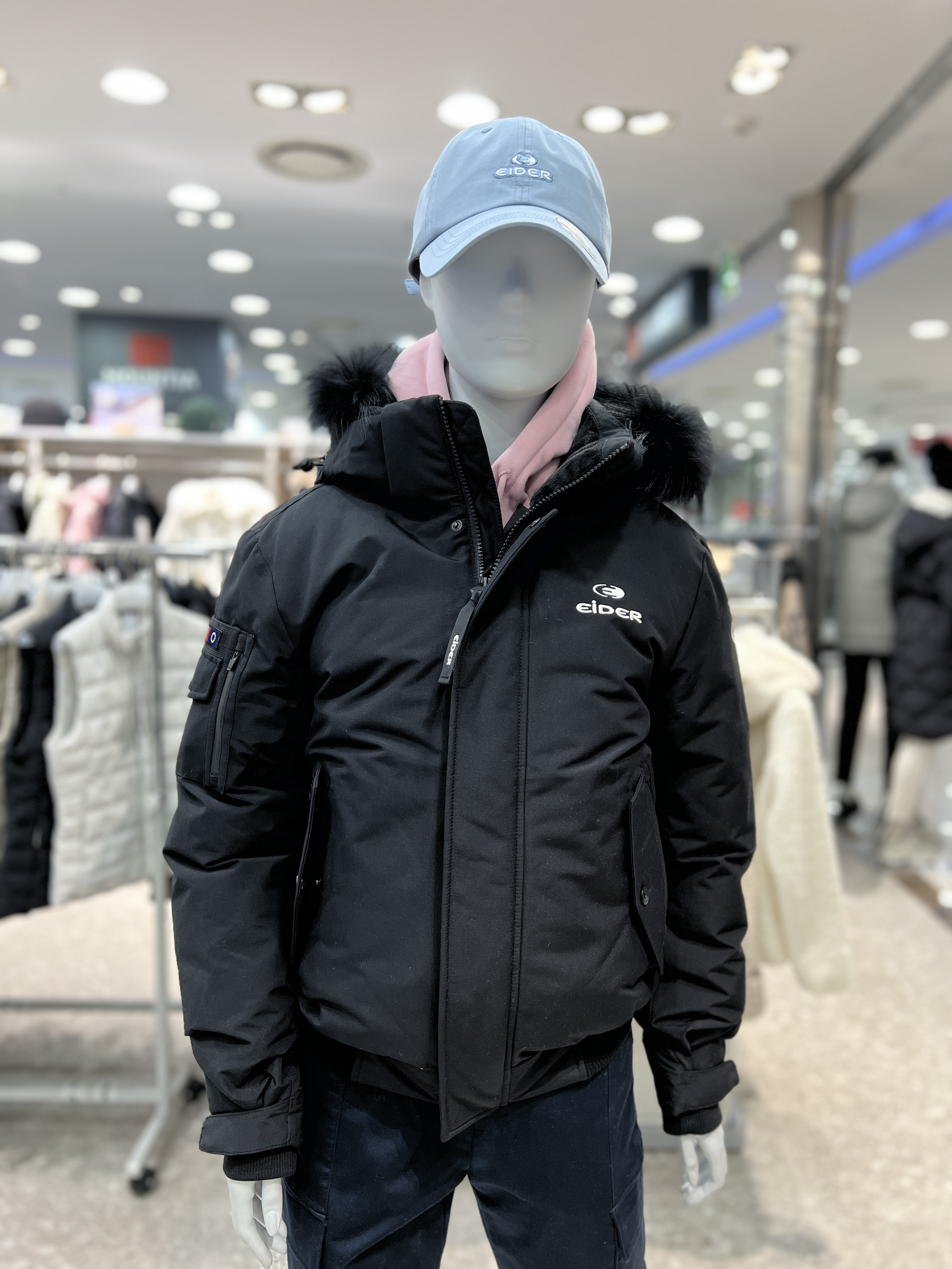 아이더 숏패딩 스투키 UNI 다운 점퍼 구스다운 거위털패딩 UW22551 이미지 6