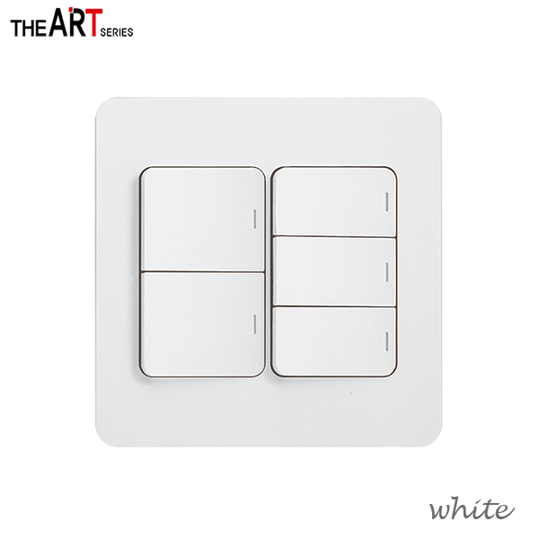 제일 디아트 5구 스위치 전등 스위치 커버 화이트