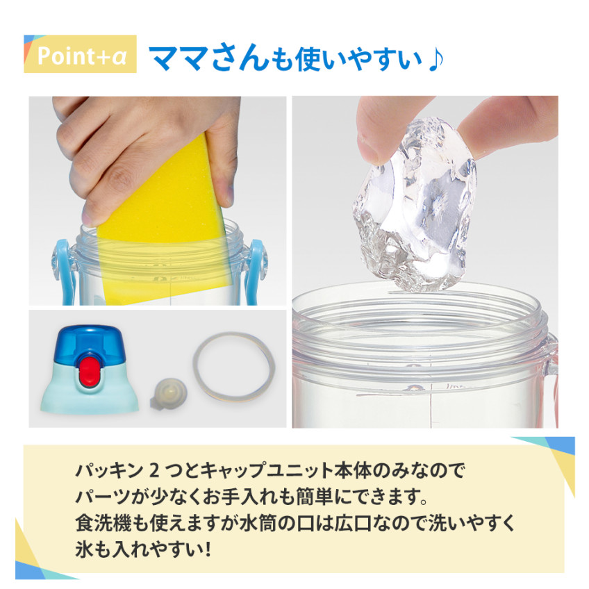 스케이터 GO GO TRAIN 캐릭터 원터치 클리어 눈금 보틀 480ml  PSB5TRC - 주방·식기 - 하카타몰