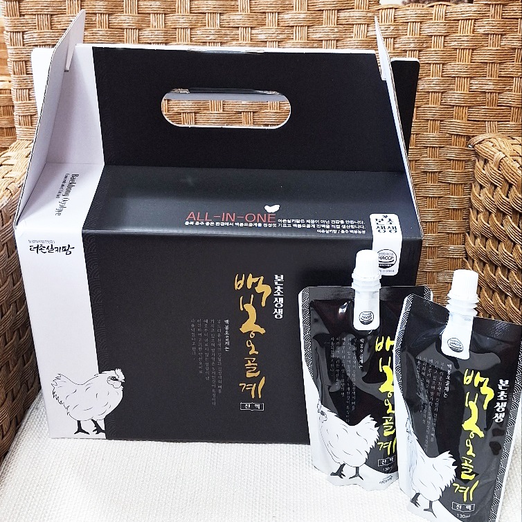 흑염소진액 3포 선물+백봉 오골계 진액 스파우트형 130ml 30포 제품 이미지