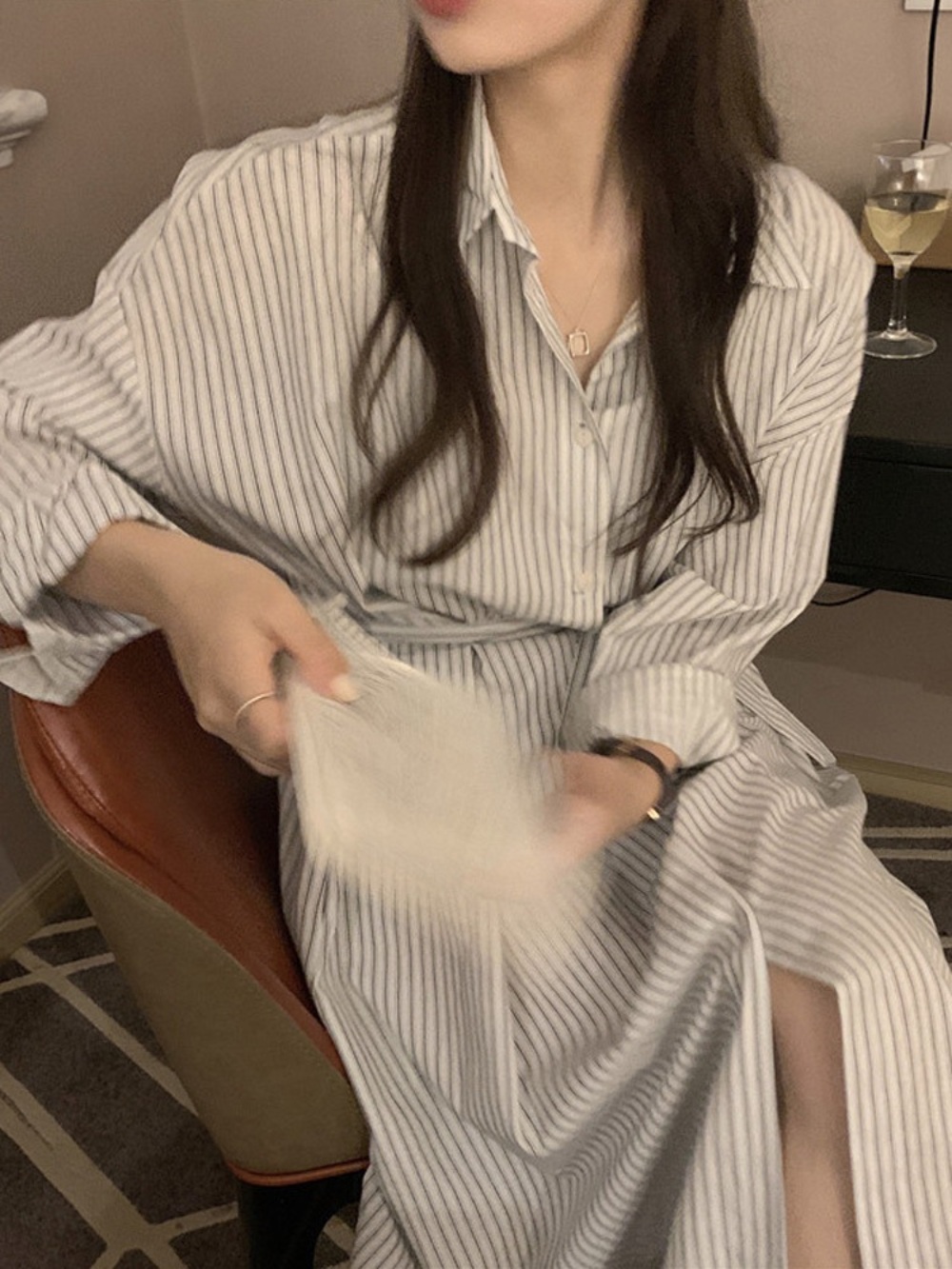 드라마 우아한 제국 89화 재클린 테일러 손성윤 줄무늬 원피스 허리벨트 이미지 3