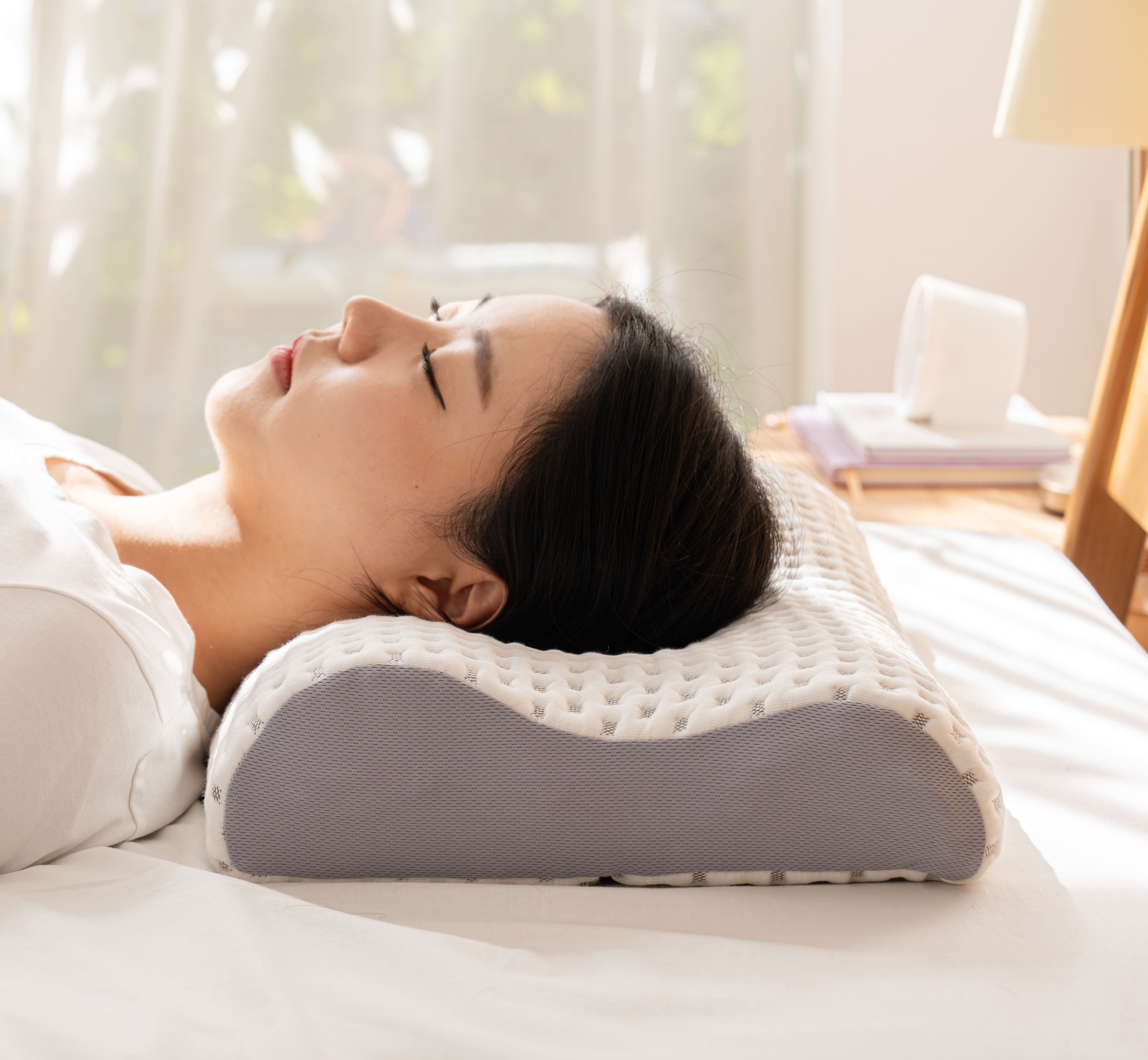 슬립라인 경추베개 경추 목베개 목디스크 일자목 거북목 기능성 옆으로자는 낮은 베개